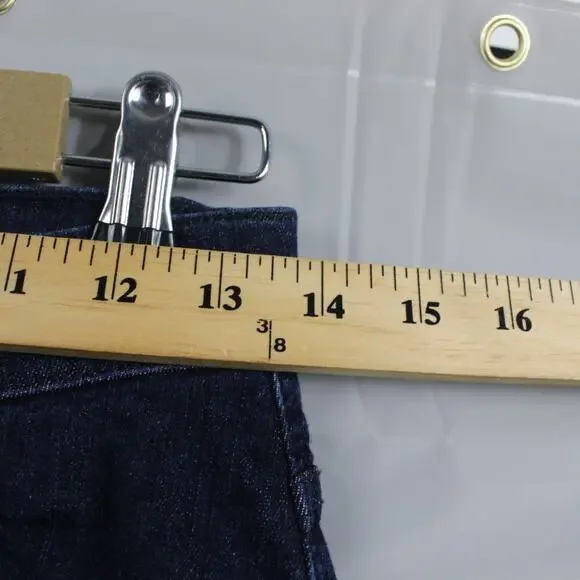 Sezane Jeans Womens 29 Brut Sexy Straight Slim Blue Quiet Luxury Minimalist - Picture 10 of 16